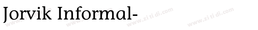 Jorvik Informal字体转换